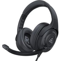 EKSA Gaming-Headset (PC Headset mit Mikrofon Over-Ear Wired Headphones, USB-Headset, Aircomfy pc headset mit mikrofon treiber leichte kopfhörer mit kabel) schwarz
