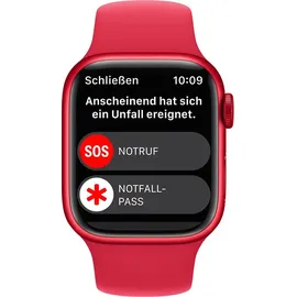 Apple Watch Series 8 GPS + Cellular 41 mm Aluminiumgehäuse (product)red, Sportarmband (product)red