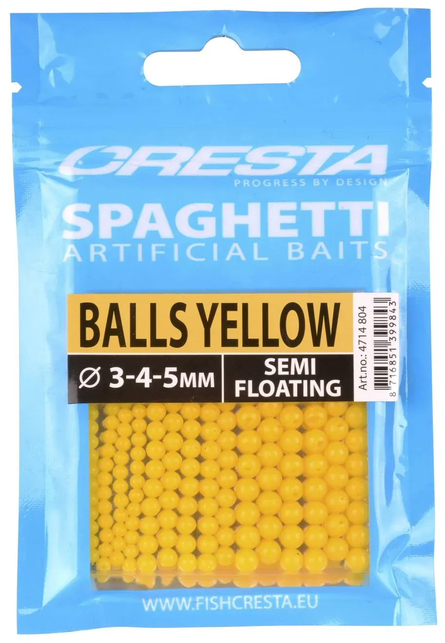 Cresta Spaghetti Balls Yellow