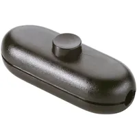 Inter Bär InterBär Schnurschalter Schwarz 1 x Aus/Ein 2