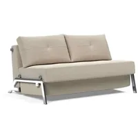 INNOVATION LIVING TM Schlafsofa Cubed Klappsofa, hochwertige Schlaffunktion, Design und extra Komfort, Frontauszug, sehr platzsparend, abgewinkelt Sitzen, waagerecht liegen beige