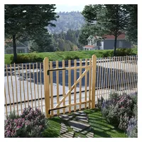 vidaXL Zauntor einflügelig 100 x 120 cm beige
