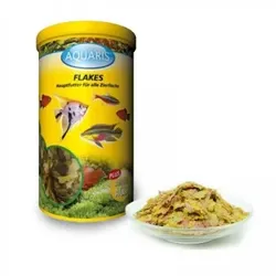 AQUARIS Aquarium Fischfutter - Flakes - 180g / 1 L