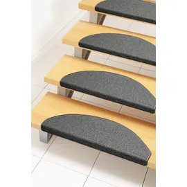 Andiamo Stufenmatte »Rambo«, Made in Poland« halbrund, 4 mm Höhe, melierte Schlinge, selbstklebend, 15 Stück in einem Set