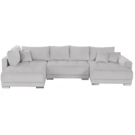 Sofa.de Wohnlandschaft Mikrofaser 3-Sitzer Grau