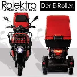 Rolektro E-Carrier 25 V.3 1000 Watt 25 km/h rot inkl. Heckkoffer