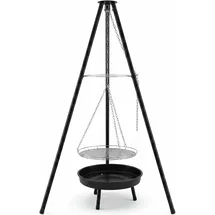 glühzone Schwenkgrill 160 cm Stahl schwarz