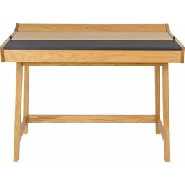 WoodMan Schreibtisch Brompton Eiche massiv / Braun