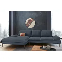 W.SCHILLIG Ecksofa enjoy&MORE, Designsofa, bequem, elegant und zeitlos, L-Form, Sitztiefenverstellung, Füße bronze pulverbeschichtet, Breite 340 cm blau