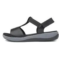 Hush Puppies Damen Sylvie Sandale, Schwarz, 38 EU