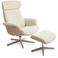 CONFORM Sessel Timeout Relaxsessel mit Hocker - Velvety Ivory