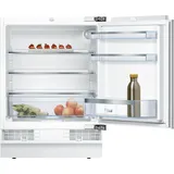 Bosch KUR15ADF0 Serie 6 Unterbau-Kühlschrank, 82 x 60 cm Nische, 137 L, Flachscharnier, Made in Germany, LED-Beleuchtung gleichmäßige Ausleuchtung, MultiBox Lagerung von Obst und Gemüse