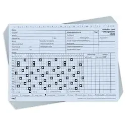 Urlaubs- und Fehltagekarte 10ST A5q blau RNK 2900/25-10 grafisch
