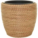 Blumentopf MASTELLO Rattan 33x33x30 cm Natur Rund