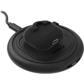Otterbox Soft Touch Kopfhörer Hülle für AirPods (4th gen), stoßfeste, sturzsichere, ultraflache, Kratz- und Abriebfeste Schutzhülle für Apple AirPods, inklusive Karabiner, Schwarz