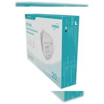 EUROPAPA 20x FFP2 Weiss Atemschutzmaske 5-Lagen Staubschutzmasken einzeln Verpackt