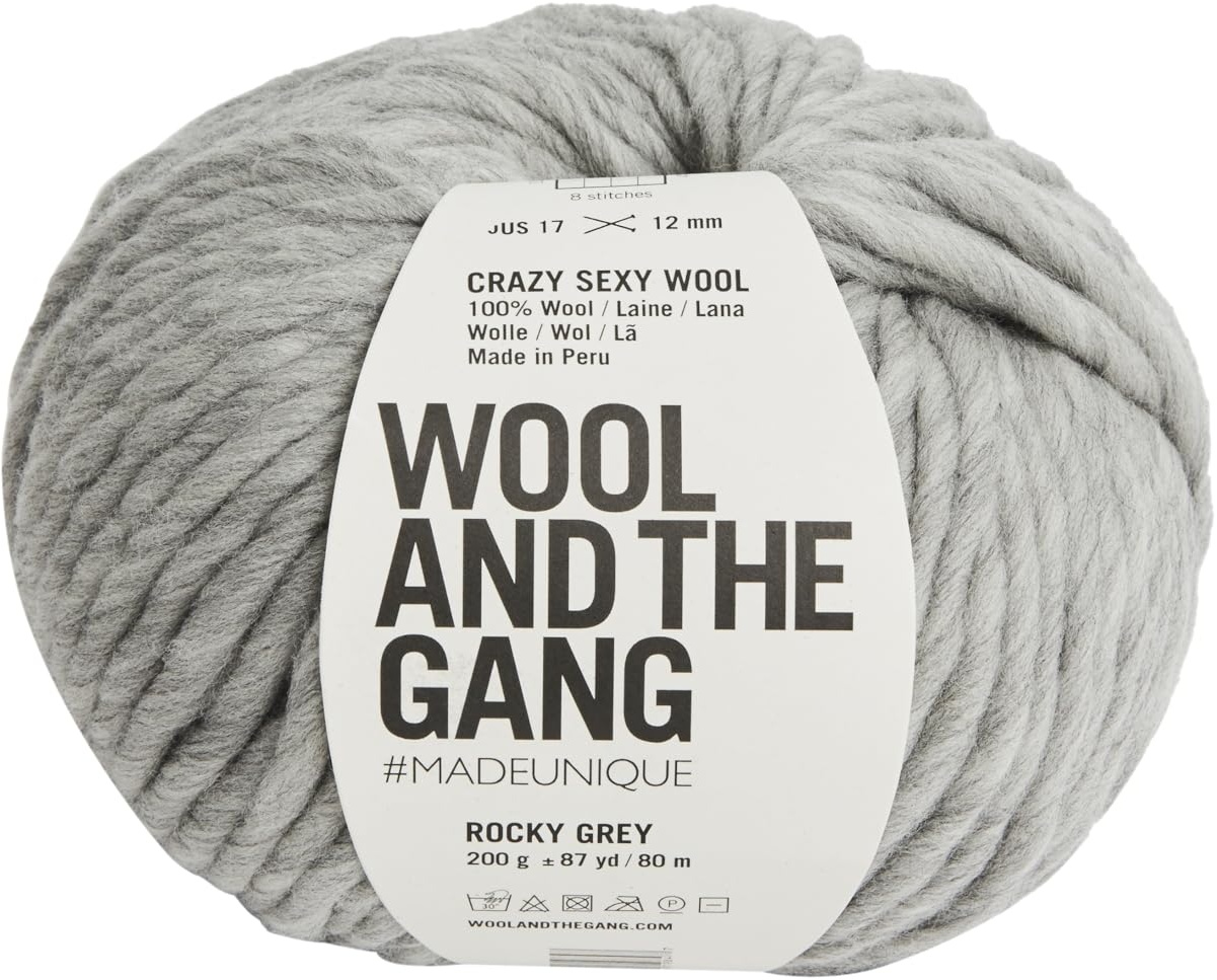 Crazy Sexy Wolle 200 g – Rocky grau