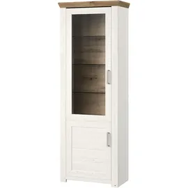 Set One by Musterring Vitrine York Dekor Pino-Aurelio / Eiche Artisan