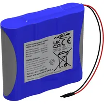 Ansmann 4S1P Akkupack 4x 18650 Kabel Li-Ion 14,4 V 2550 mAh