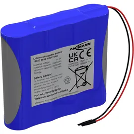 Ansmann 4S1P Akkupack 4x 18650 Kabel Li-Ion 14,4 V 2550 mAh