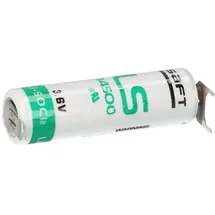 Saft Lithium 3,6V Batterie LS14500-3PF AA - pin ++/-