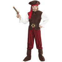 Carnival Party 6tlg. Kostüm "Pirat der Karibik" in Braun - 140