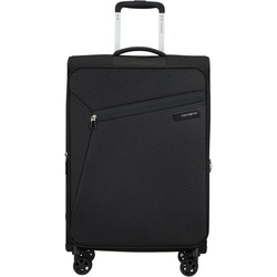 Samsonite Weichgepäck-Trolley Litebeam, black, 66 cm, 4 Rollen, mit Volumenerweiterung schwarz
