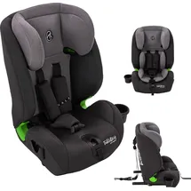 fablekids Kinderautositz mit Isofix | Autokindersitz ab 15 M. | Autositz für Kinder 76-150cm | 3-Punkt-Gurt | ECE R129/03 | Grau