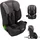 fablekids Kinderautositz mit Isofix | Autokindersitz ab 15 M. | Autositz für Kinder 76-150cm | 3-Punkt-Gurt | ECE R129/03 | Grau