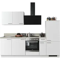 kochstation Küchenzeile KOCHSTATION KS-Scafa 260 cm weiß
