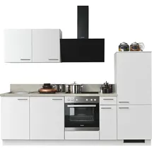 kochstation Küchenzeile KOCHSTATION KS-Scafa 260 cm weiß