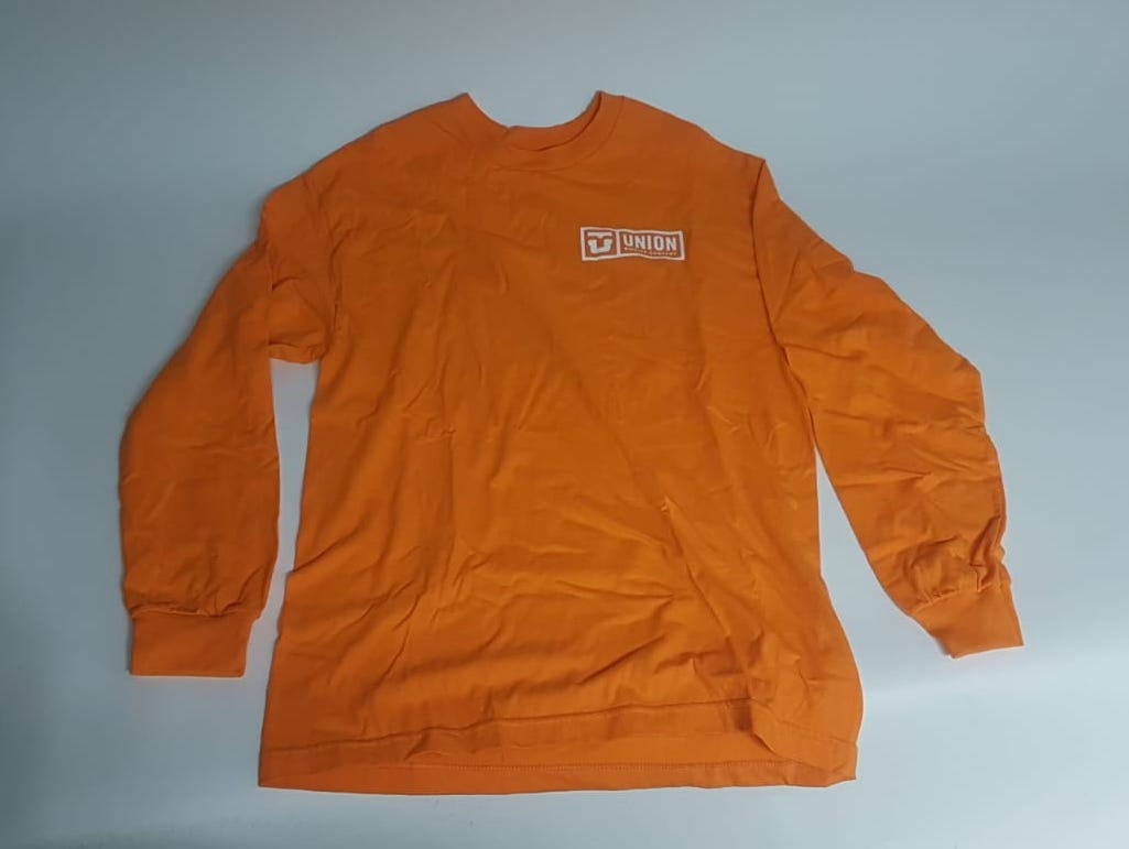 Union Orange Long Sleeve Snowboard snow board shirt, Konfiguration: M