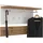 CARO-Möbel Wandgarderobe Bilbao 90 x 60 x 30 cm Eiche/Weiß