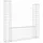 vidaXL Gabionenkorb U-Form 140 × 20 × 150 cm