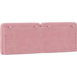 vidaXL Kopfteil-Kissen Rosa 140 cm Samt