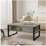[en.casa] Couchtisch Laukaa Grüngrau 100 x 60 x 45 cm