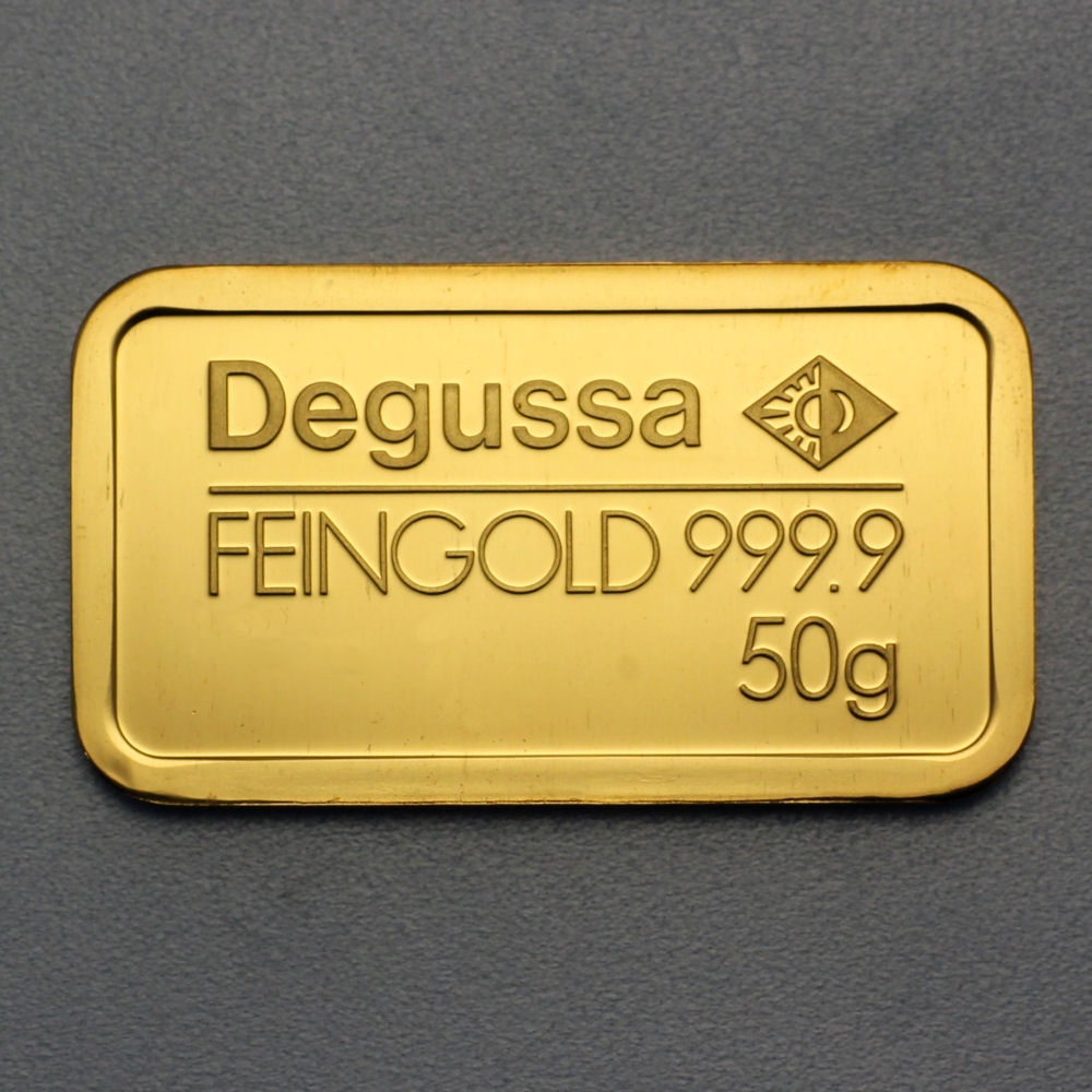 Goldbarren 50g DEGUSSA - Resale