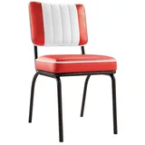 2er-Set Dinerstuhl | Leder | Rot | American Diner Stuhl, American Stuhl