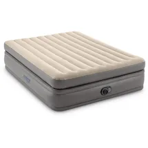 Intex Prime Comfort Elevated Doppel-luftbett - Beige / Grey - 152 x 203 x 51 cm