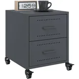vidaXL Nachtschrank 36 x 39 x 43,5 cm Anthrazit