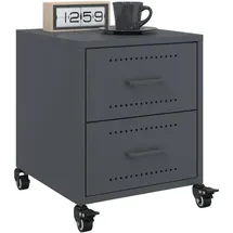 vidaXL Nachtschrank 36 x 39 x 43,5 cm Anthrazit