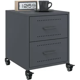 vidaXL Nachtschrank 36 x 39 x 43,5 cm Anthrazit