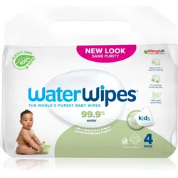 WaterWipes Baby Wipes Soapberry 4 Pack sanfte Feuchttücher für Kleinkinder 4x60 St.