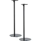 conecto CC50595 2er-Set Premium Standfuß für SONOS ONE + SONOS PLAY:1 mit Kabelmanagement, Höhe: 71,6cm, Traglast: max. 3,0kg, schwarz