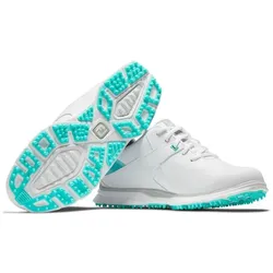 Footjoy Pro SL Damengolfschuh weiss/türkis