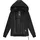 Ragwear Damen warme wasserdichte Winterjacke Outdoorjacke mit Kapuze Nuggie Melange Black Gr. XS - XS