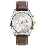 Swiss Military Hanowa Swiss Military HELVETUS CHRONO 06-4316.04.001.02 Herrenchronograph - Braun/Silber