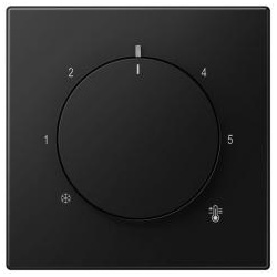 Jung Abdeckung für Thermostat (graphitschwarz matt)