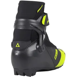 Fischer RC1 JR Combi Kinder Langlaufschuhe Schwarz/Gelb 37