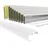 HEXIM Rollladentraverse PVC zum Einführen in Führungsschienen 1000-2000mm Breite 42mm